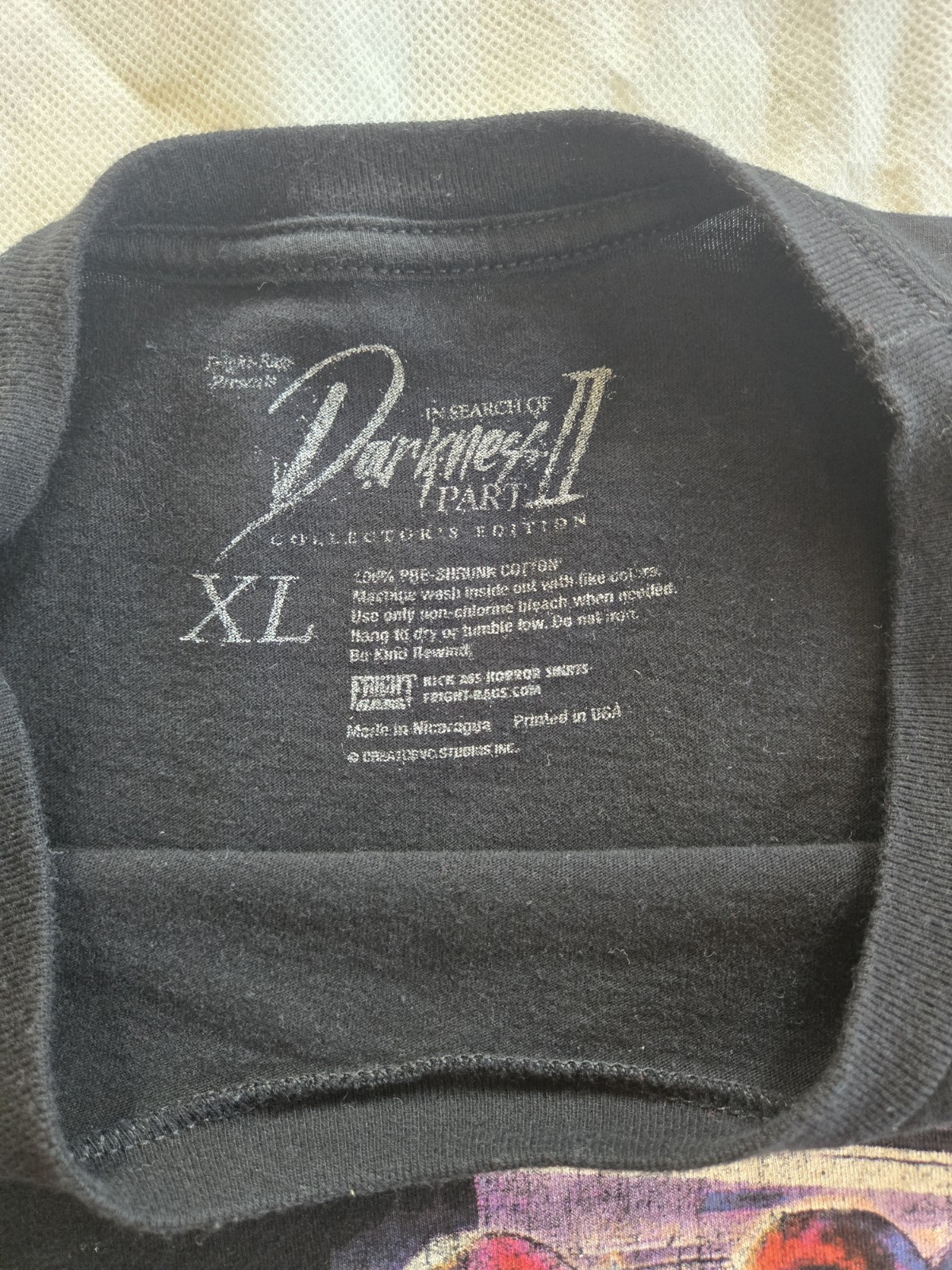 Fright Rags In Search of Darkness II T-Shirt Size XL Pet And Smoke Free Home gallery