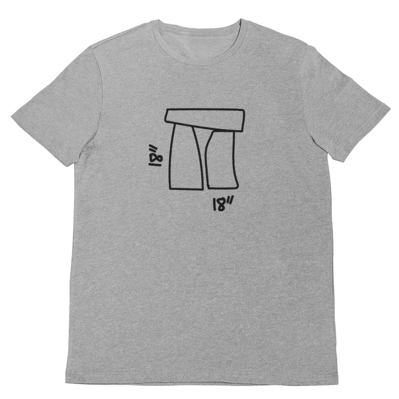 Stonehenge 18″ T-shirt (cult movie film spinal tap guitar metal music rock gig)