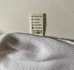Moschino White Tank Top — US/IT L — Vintage 2000s — Italy — New w/ Imperfections
