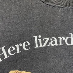 VTG 90s Taco Bell Here Lizard, Lizard, Lizard Black Single Stitch Shirt Size XL