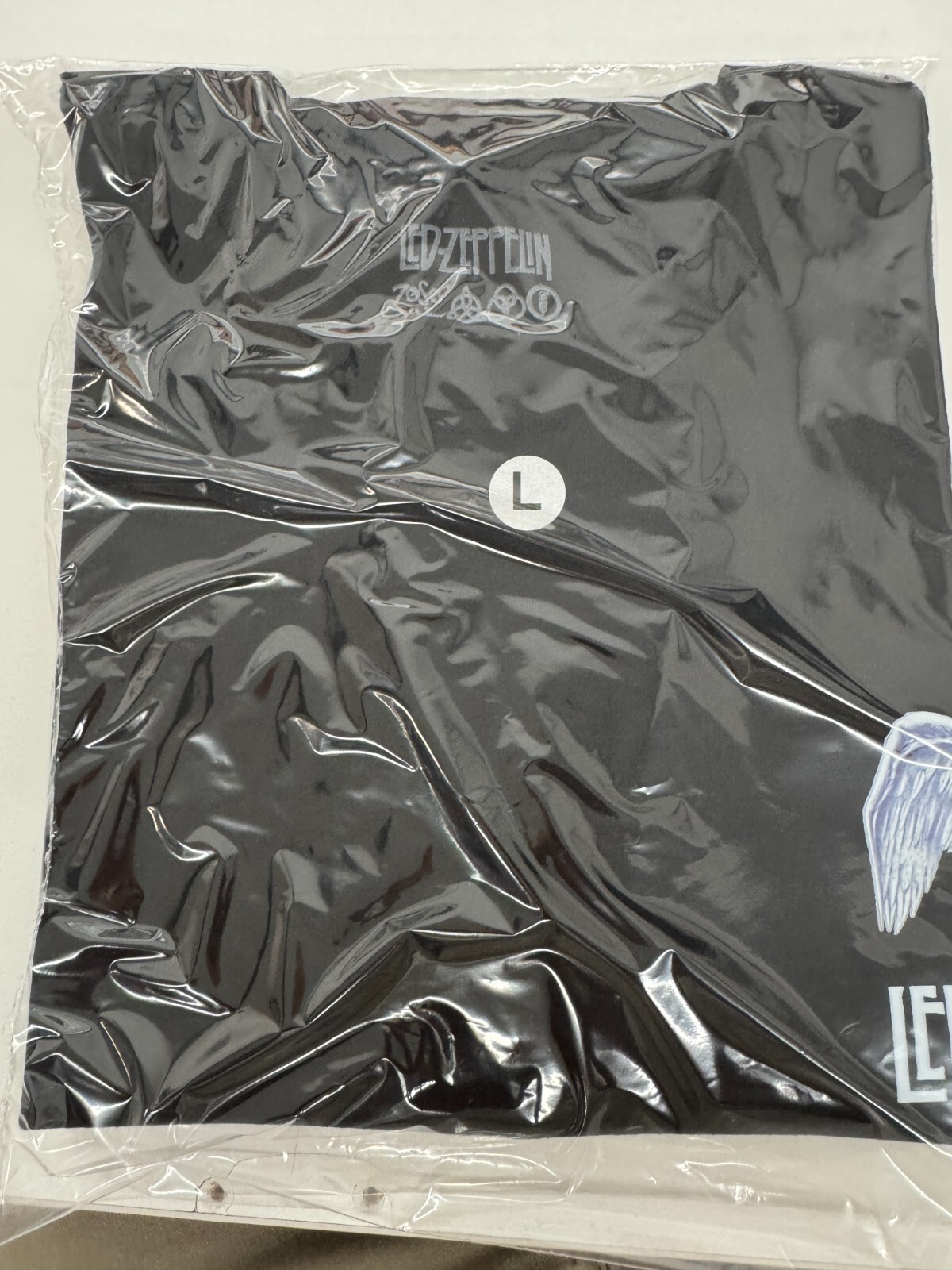 LED ZEPPELIN LCARUS BLACK GRAPHIC T SHIRT gallery