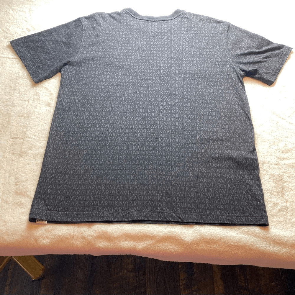 Kaviar Oak and Marble Private Label Black T-Shirt Size Large gallery