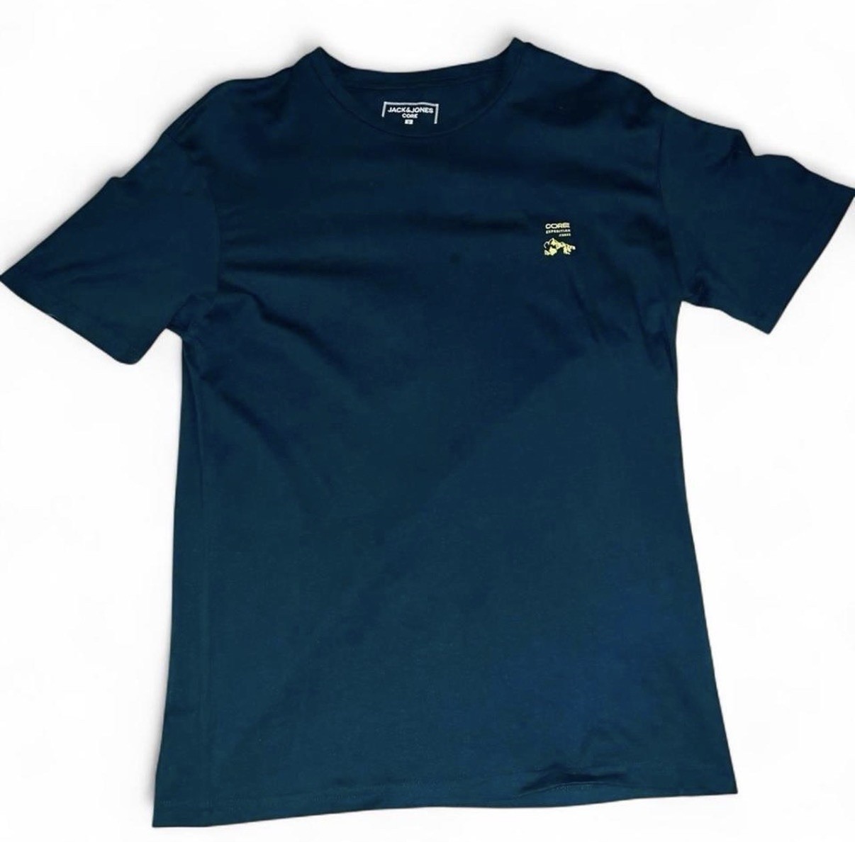 Jack & Jones Core Blue Graphic Logo T-Shirt Men's S Short Sleeve Crew Neck gallery