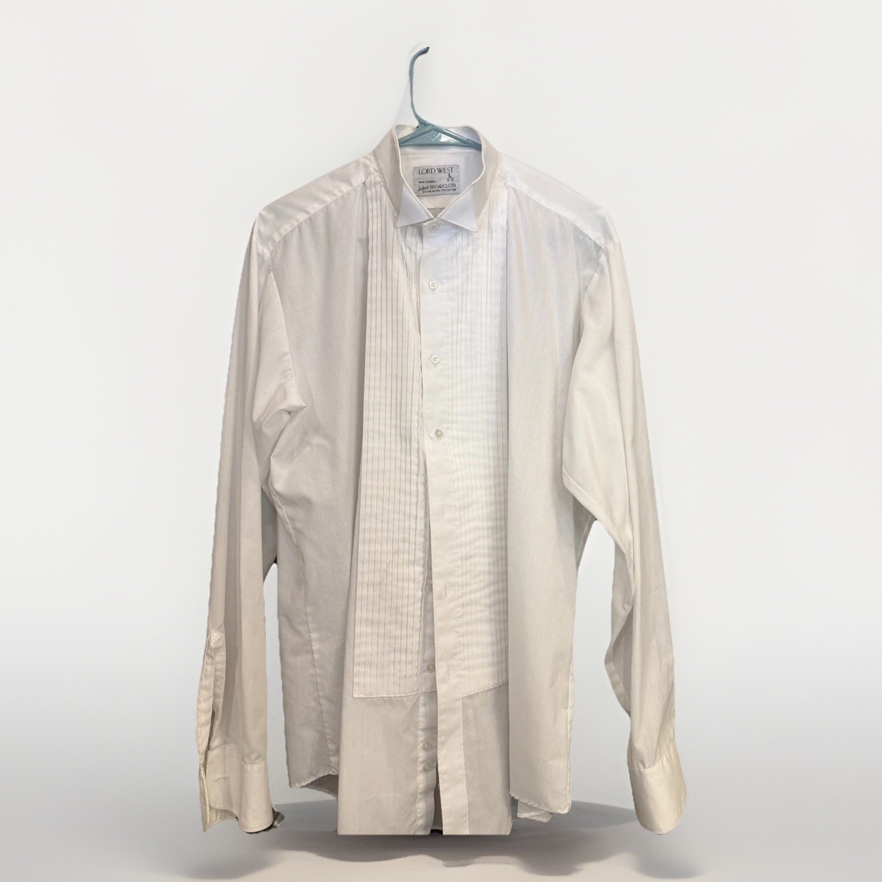 LORD WEST L 4-5 Tuxedo Shirt. Broadcloth Please Check Photos For Measurements gallery