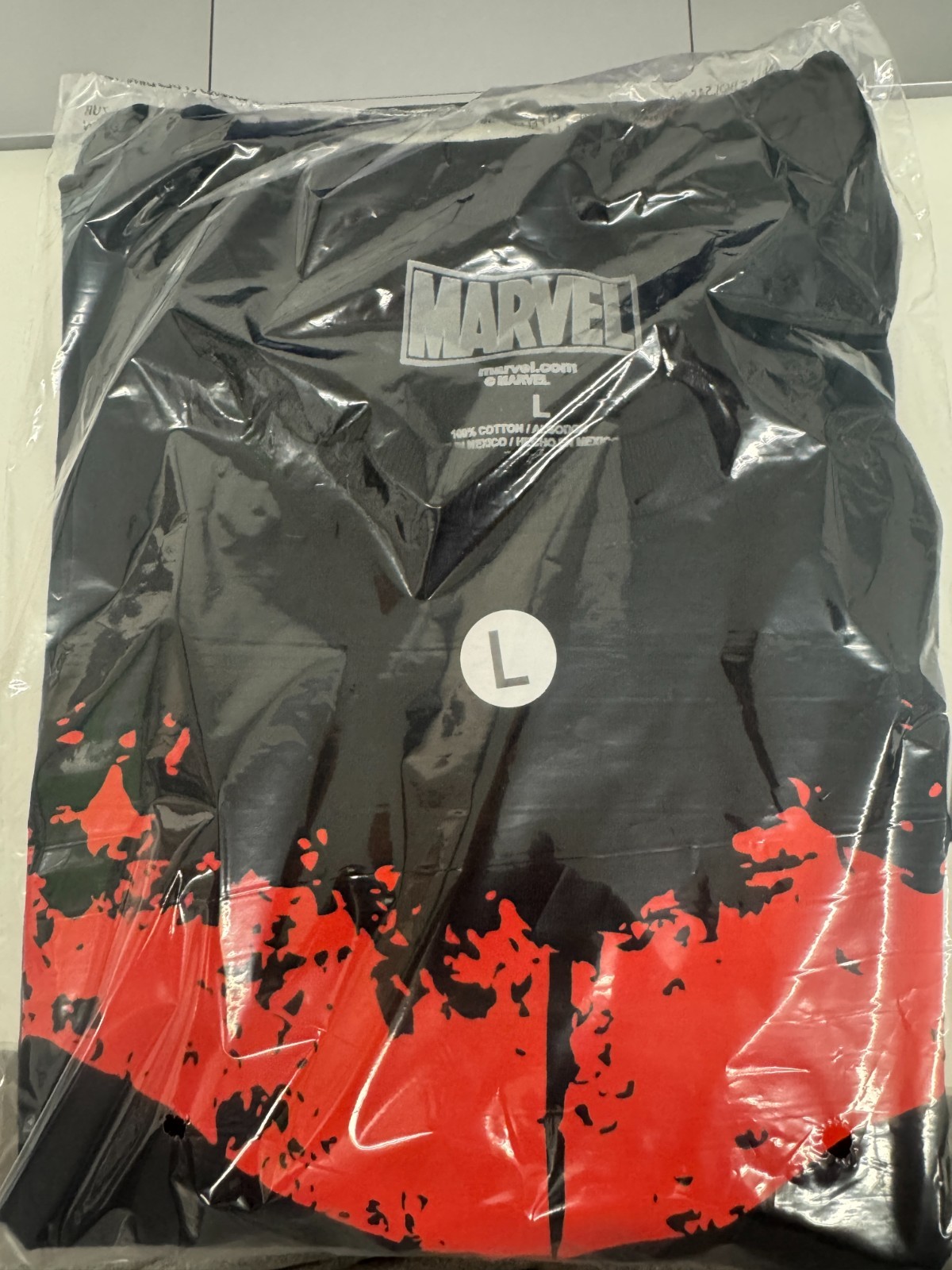 MARVEL THE PUNISHER MENS LARGE RED LOGO GRAPHIC T SHIRT gallery
