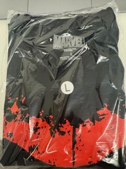 MARVEL THE PUNISHER MENS LARGE RED LOGO GRAPHIC T SHIRT