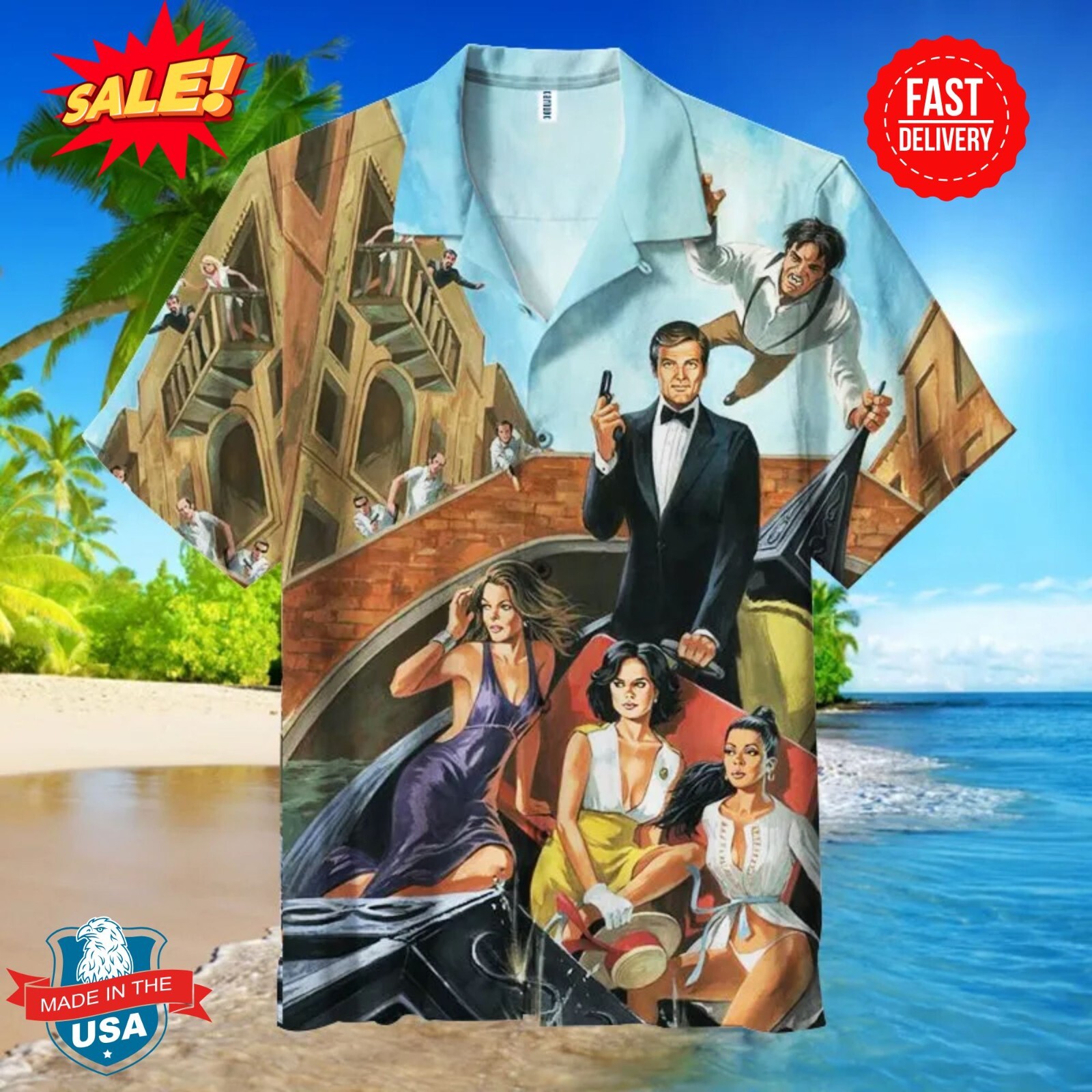 James Bond Hawaiian Shirt S-5XL