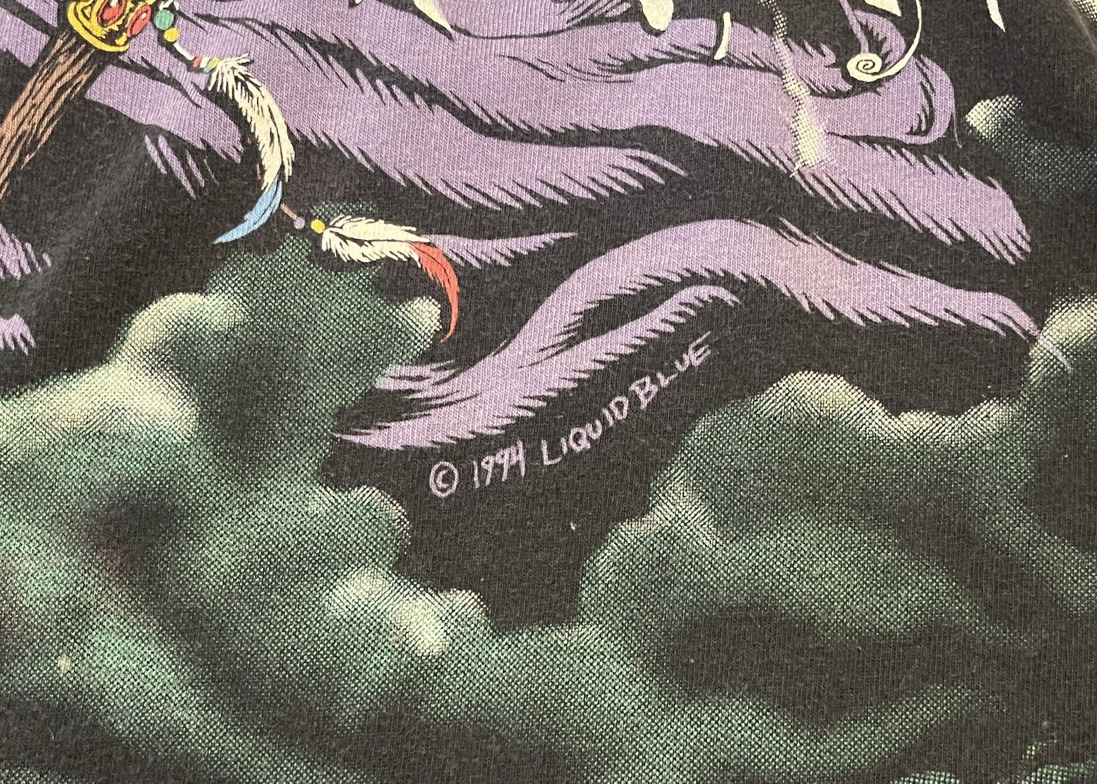 Liquid Blue Vintage Original 1994 Wizard X-Large All Over Print Single Stitch gallery