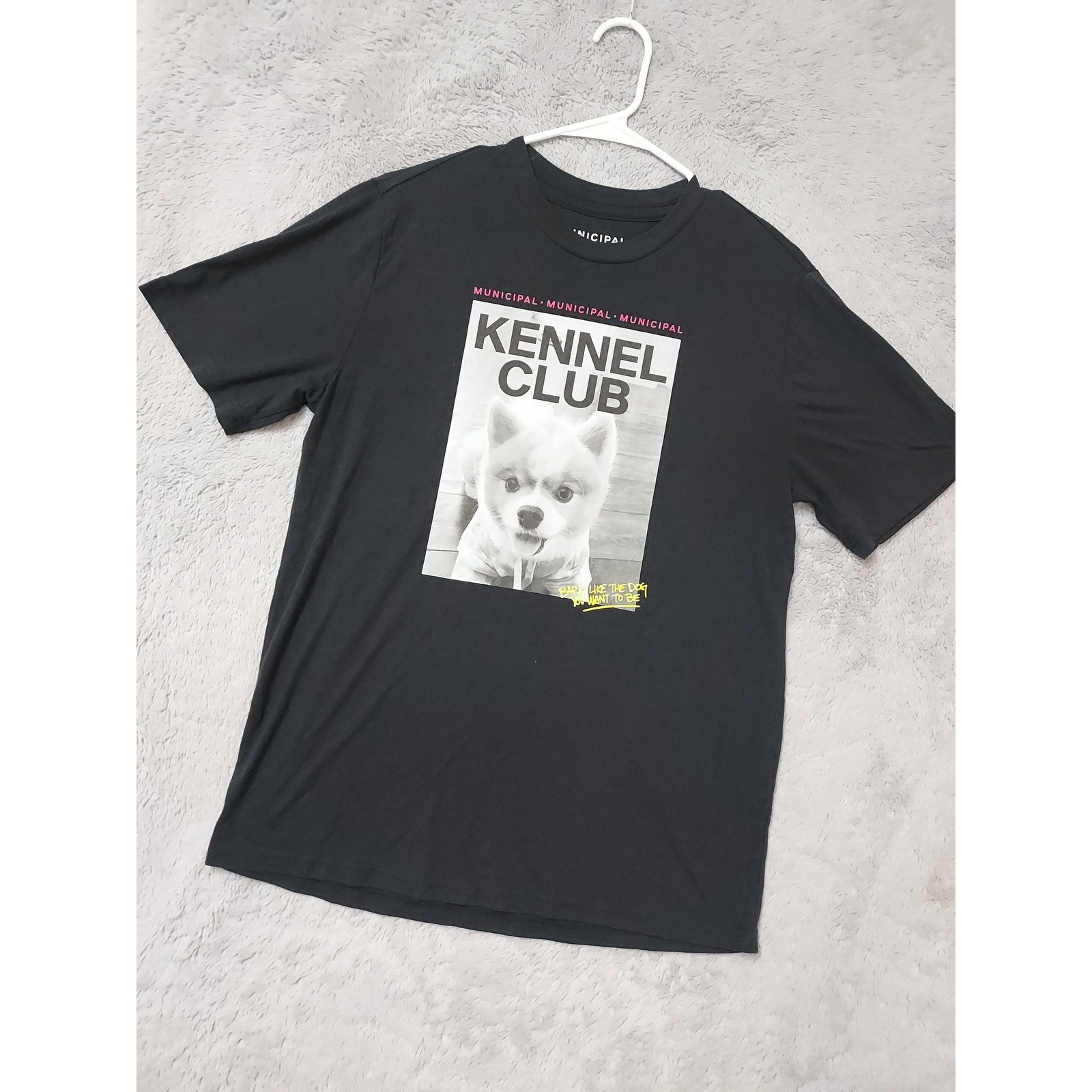 Municipal Shirt Mens Small Kennel Club Graphic Dog Sport Utility Gear Black S