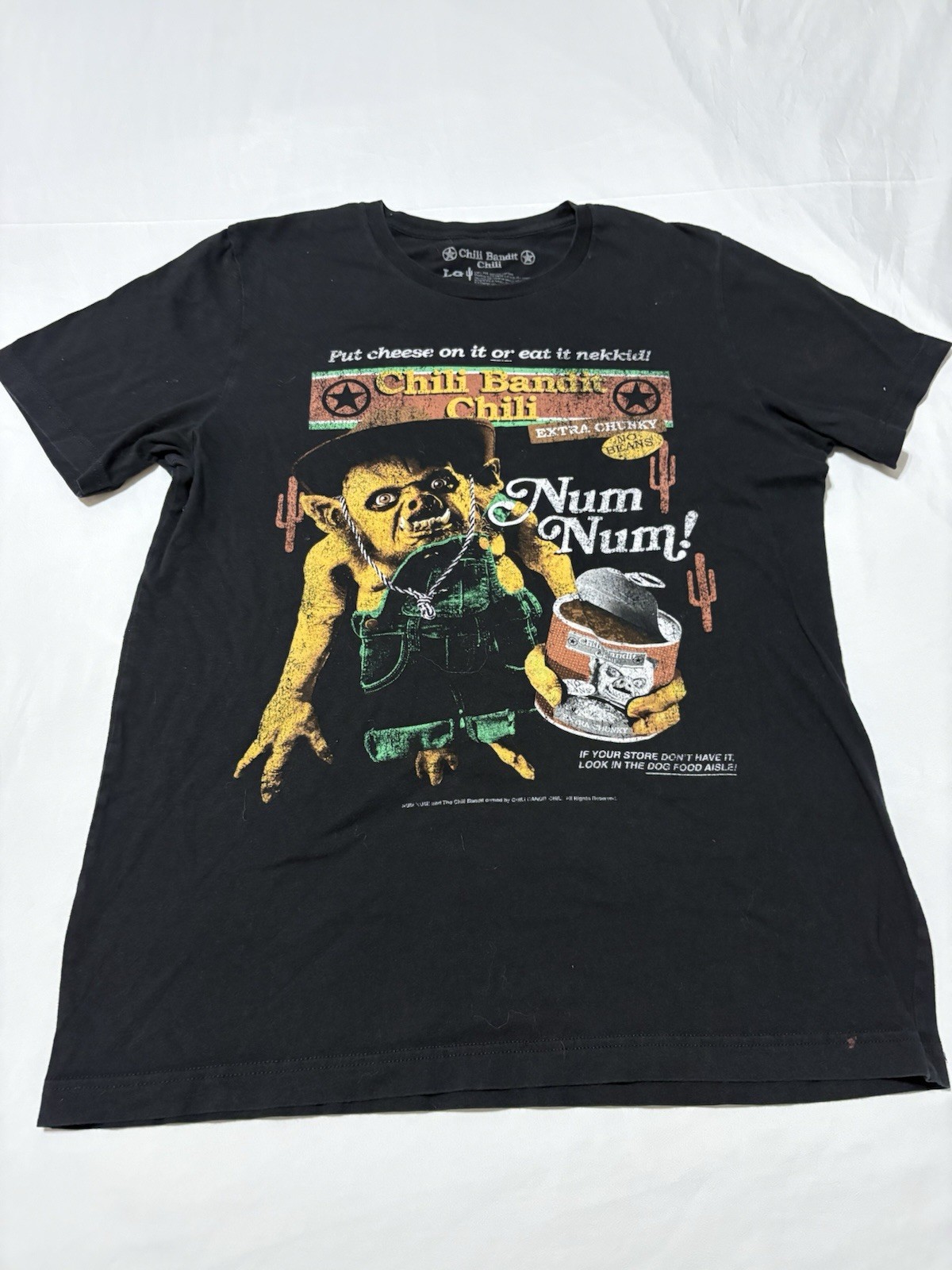 Fright Rags Chili Bandit Large T-Shirt Black Official Horror