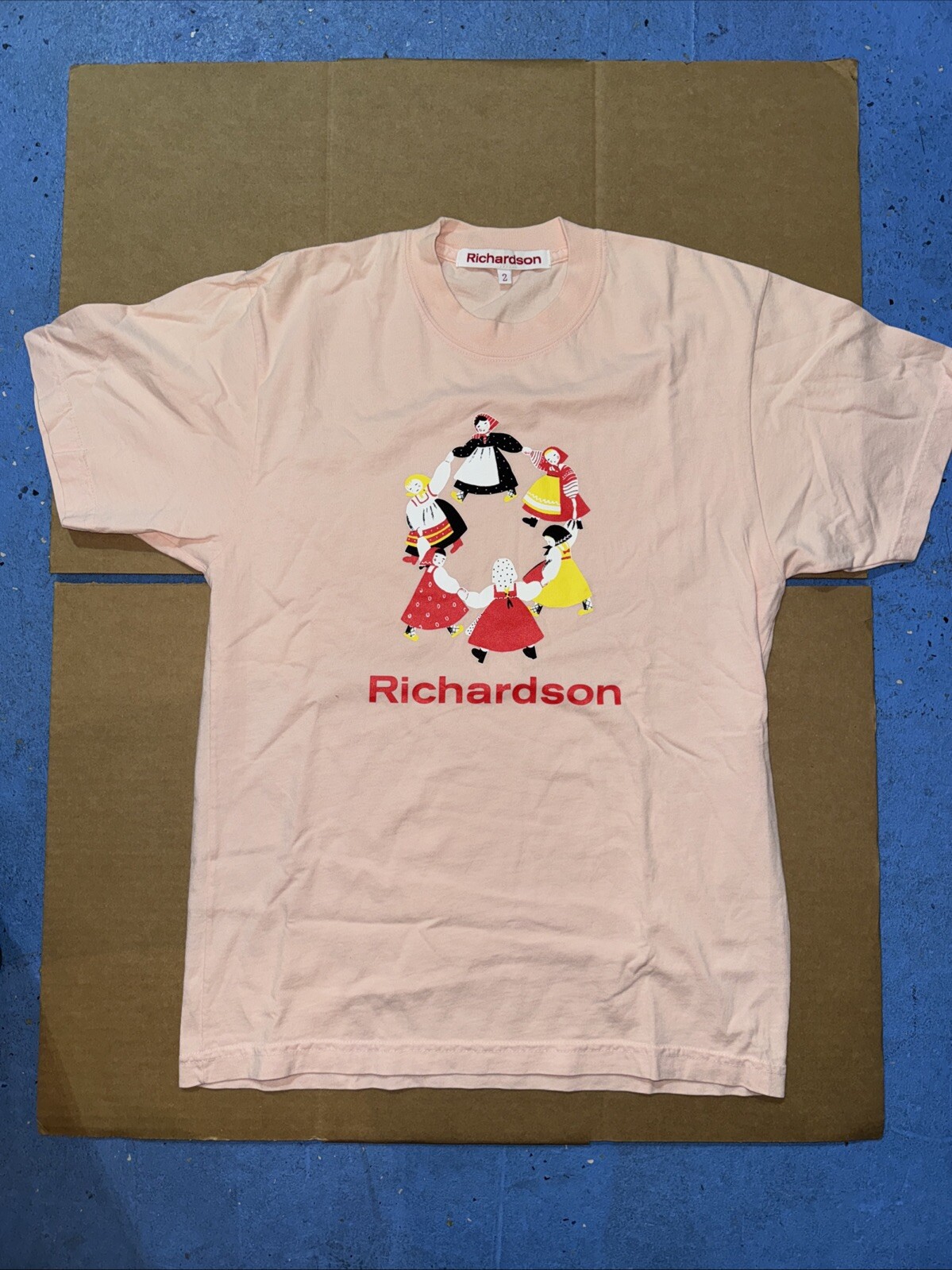 Richardson Mens Tee Shirt -pink Size 2 - 100% Cotton - New gallery