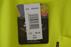 Key Apparel ANSI II Class 3 Hi-Visibility Pocket T-Shirt Hi-Vis Yellow Sz XLR