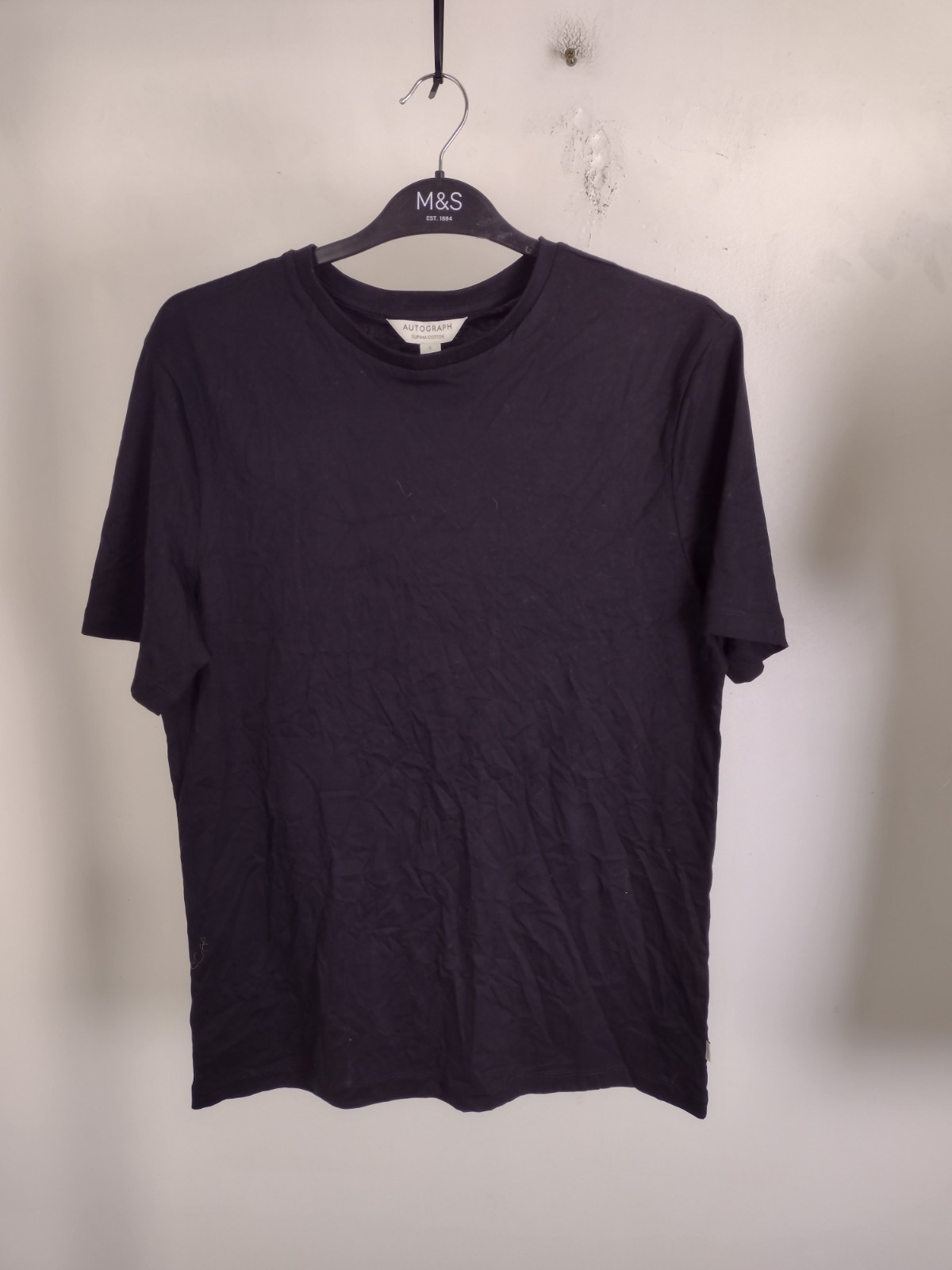 Autograph Men's 2Pcs Supima Cotton T-shirts Size S Black & Olive NEW gallery