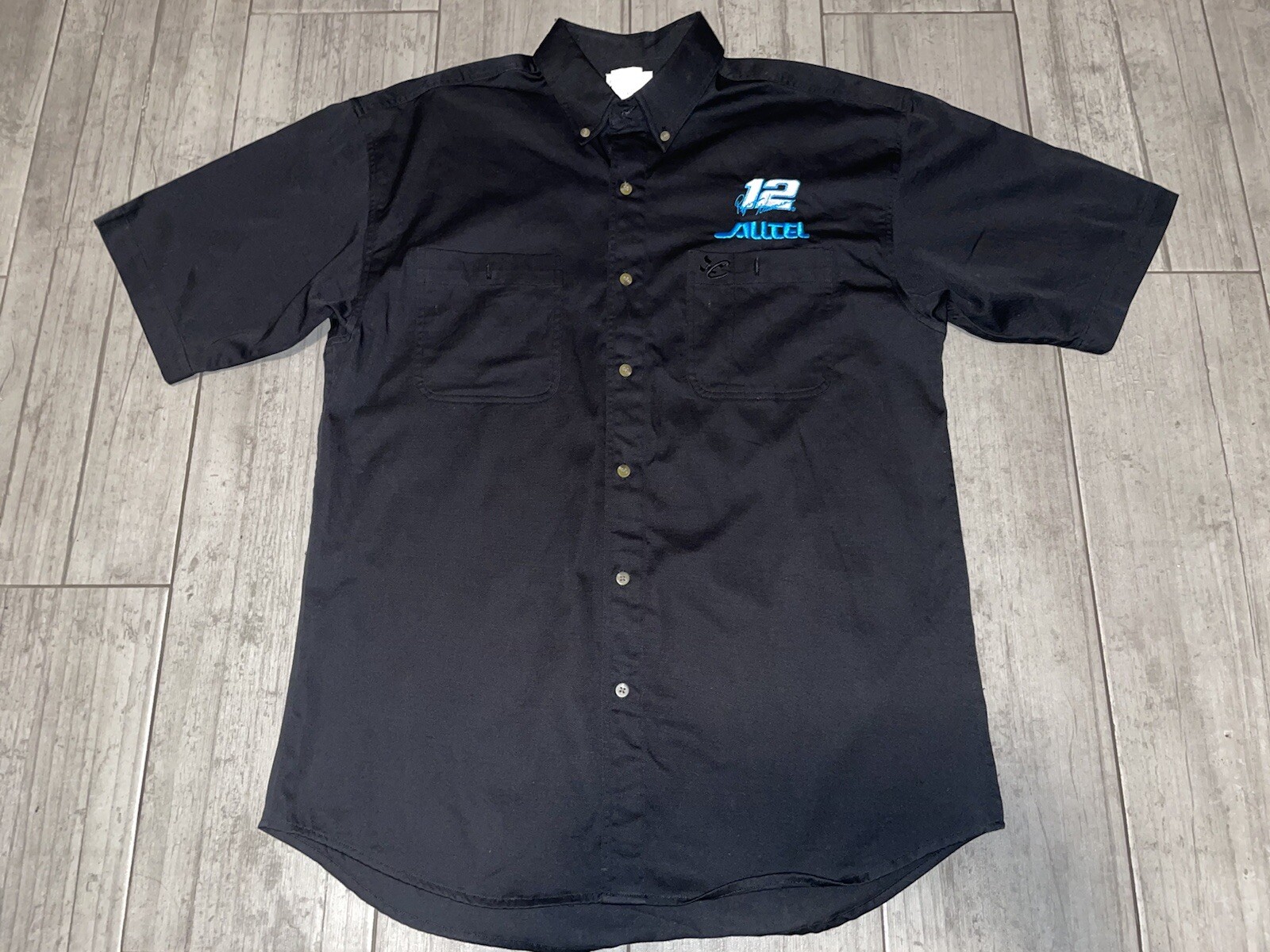 Nascar AllTell Ryan Newman #12 Chase Authentic Shirt Sz Large Used Item Black gallery