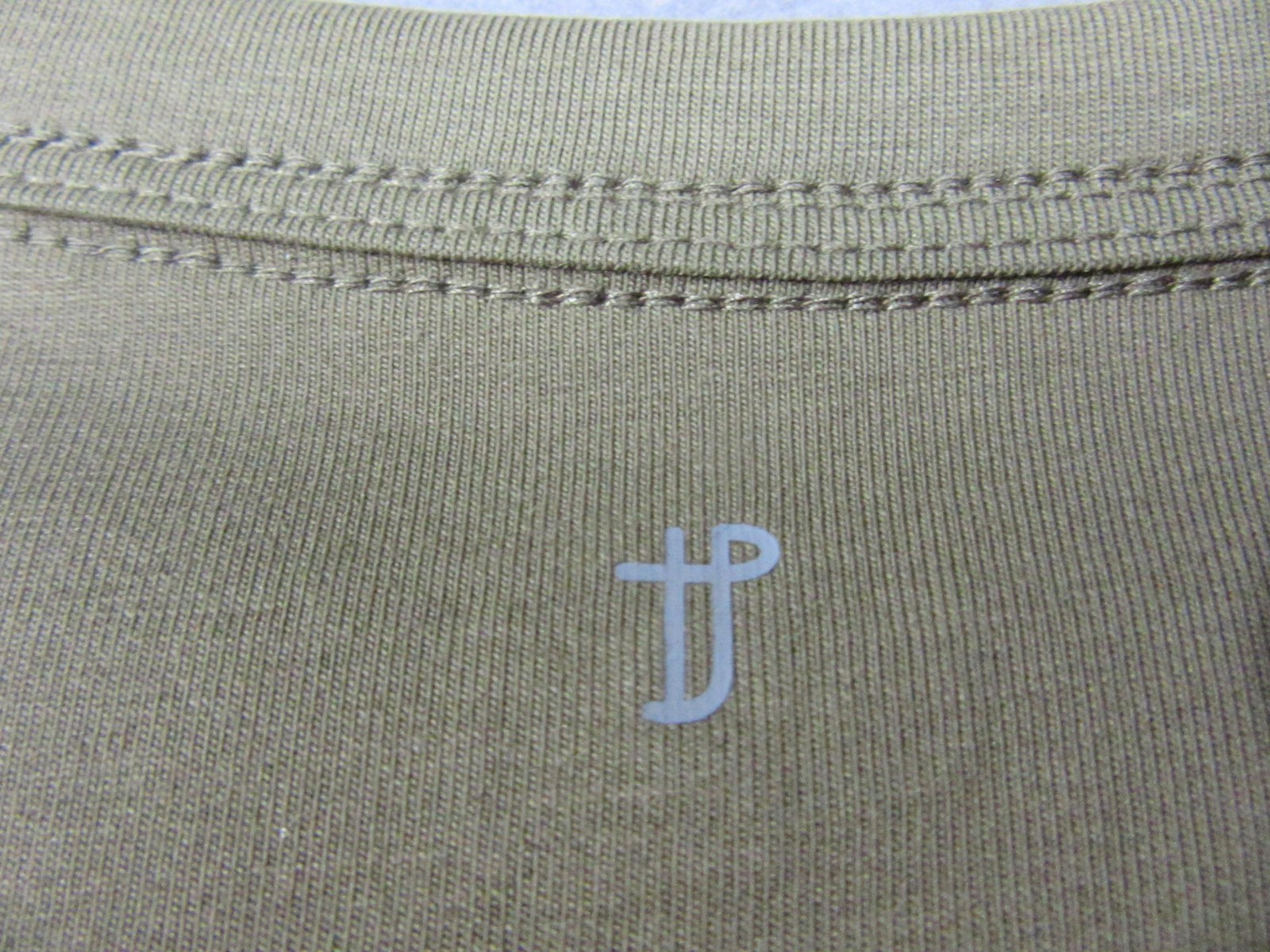 TPJ Shirt Mens 2XL Military Olive Green The Perfect Jean Stretch Crewneck New gallery