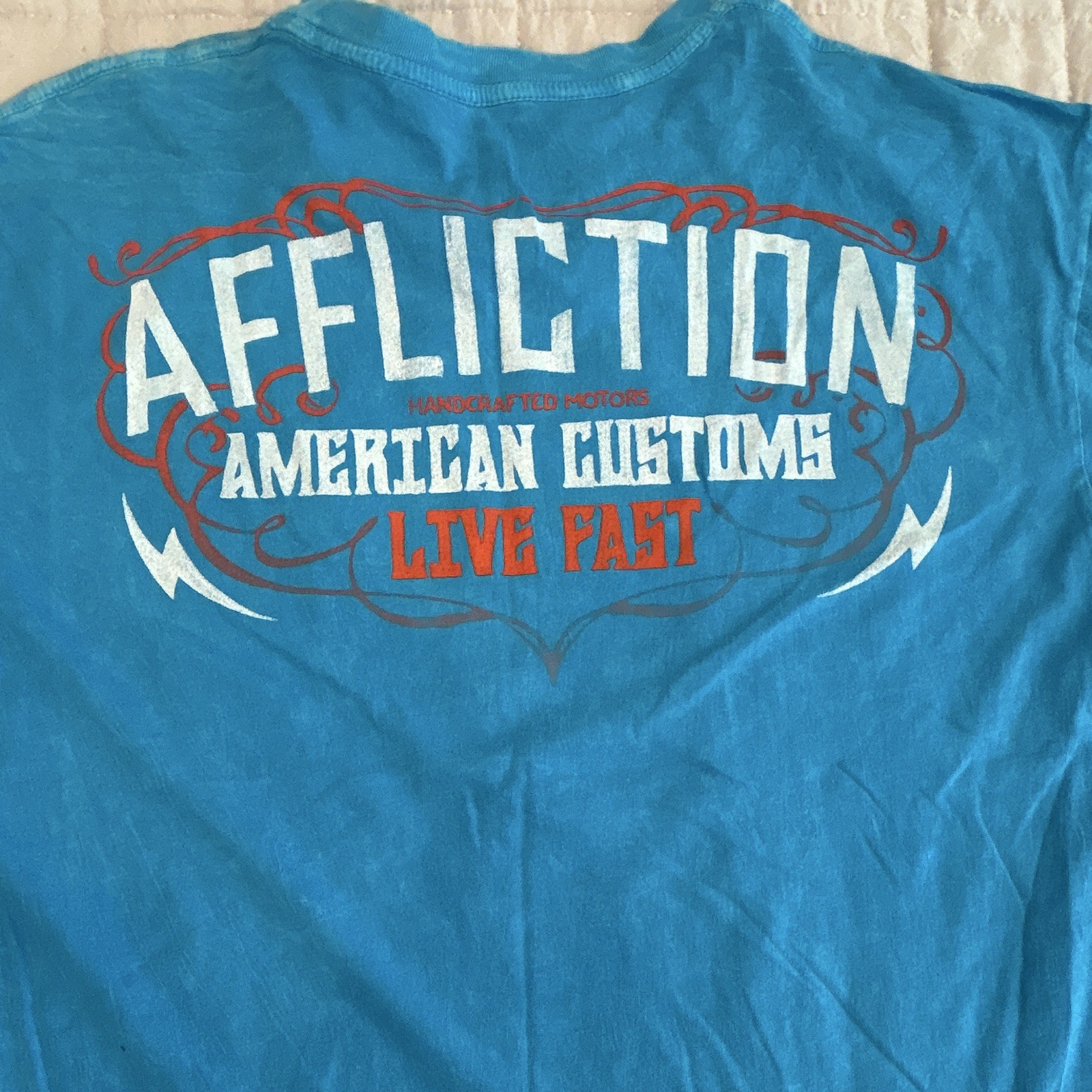 Afflictions Men’s T-Shirt, Blue Size Xl gallery