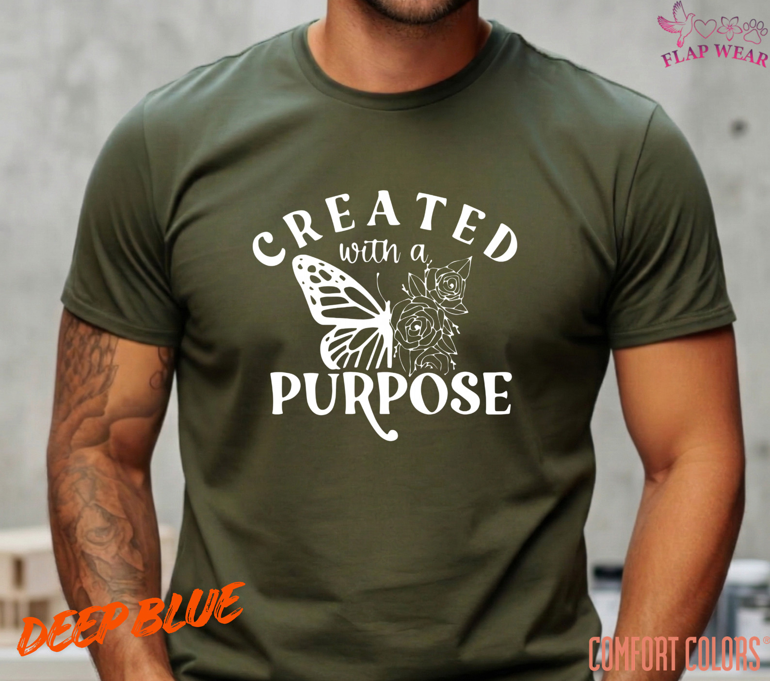Unisex Created With A Purpose T-Shirt, Men T shirt,Women T shirt Gift Christian gallery