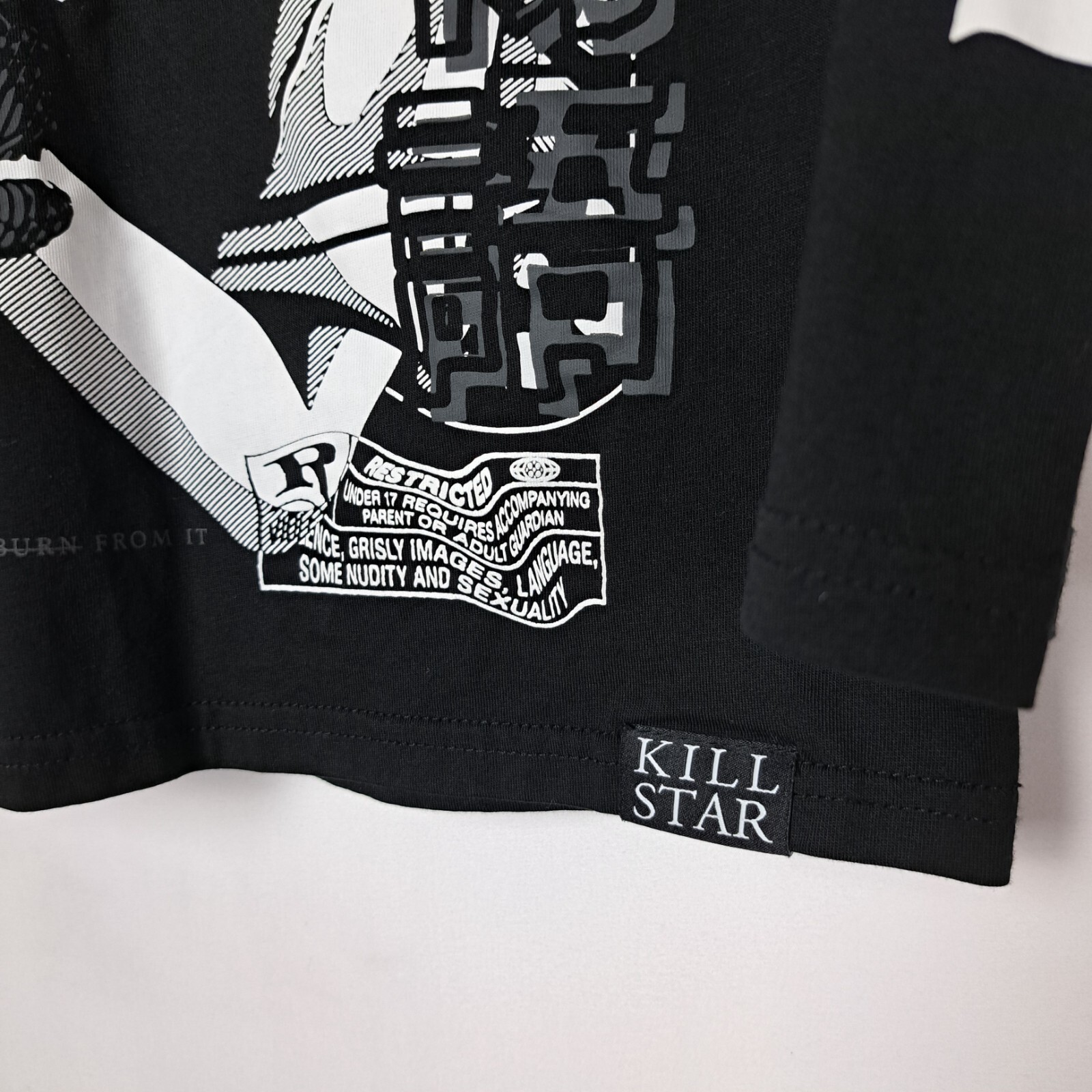 Killstar T-Shirt Mens Small Black Long Sleeve "ANTI PEOPLE PERSON" Skull gallery