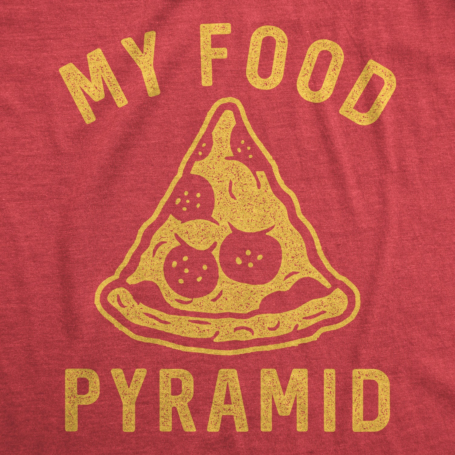 Mens Funny T Shirts My Food Pyramid Sarcastic Pizza Graphic Novelty Tee For Men gallery