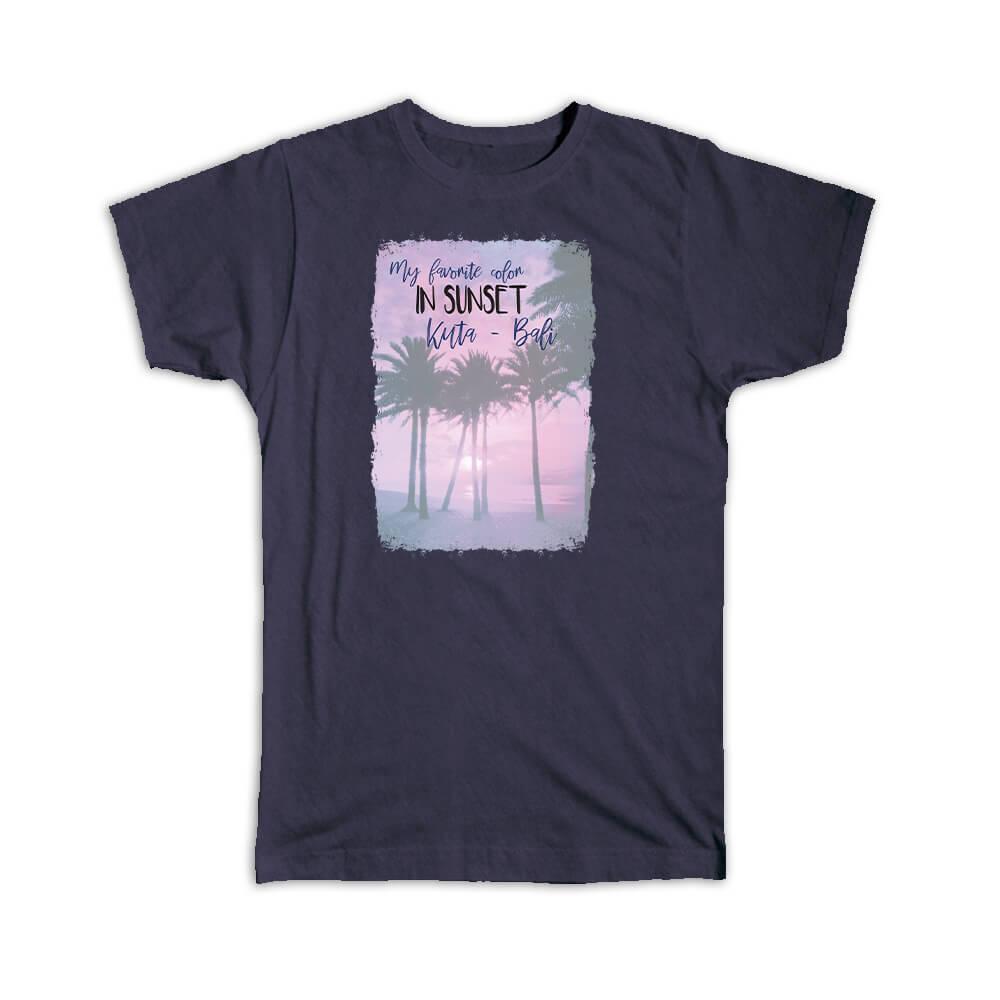 Gift T-Shirt : Kuta Bali Indonesia Sunset Palm Trees gallery