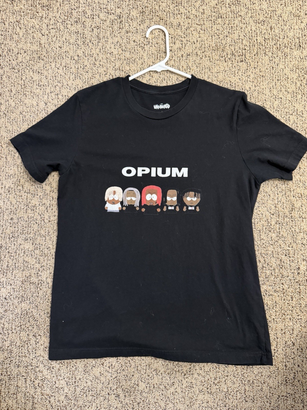 Opium South Park Style Graphic T-Shirt L Black Playboi Carti Ken Carson gallery