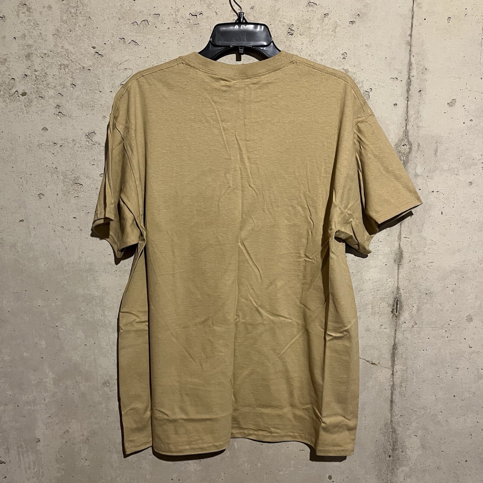 Army ROTC Men Leadership Excellence Crest Logo Sand Tan T-Shirt Size Large NEW gallery