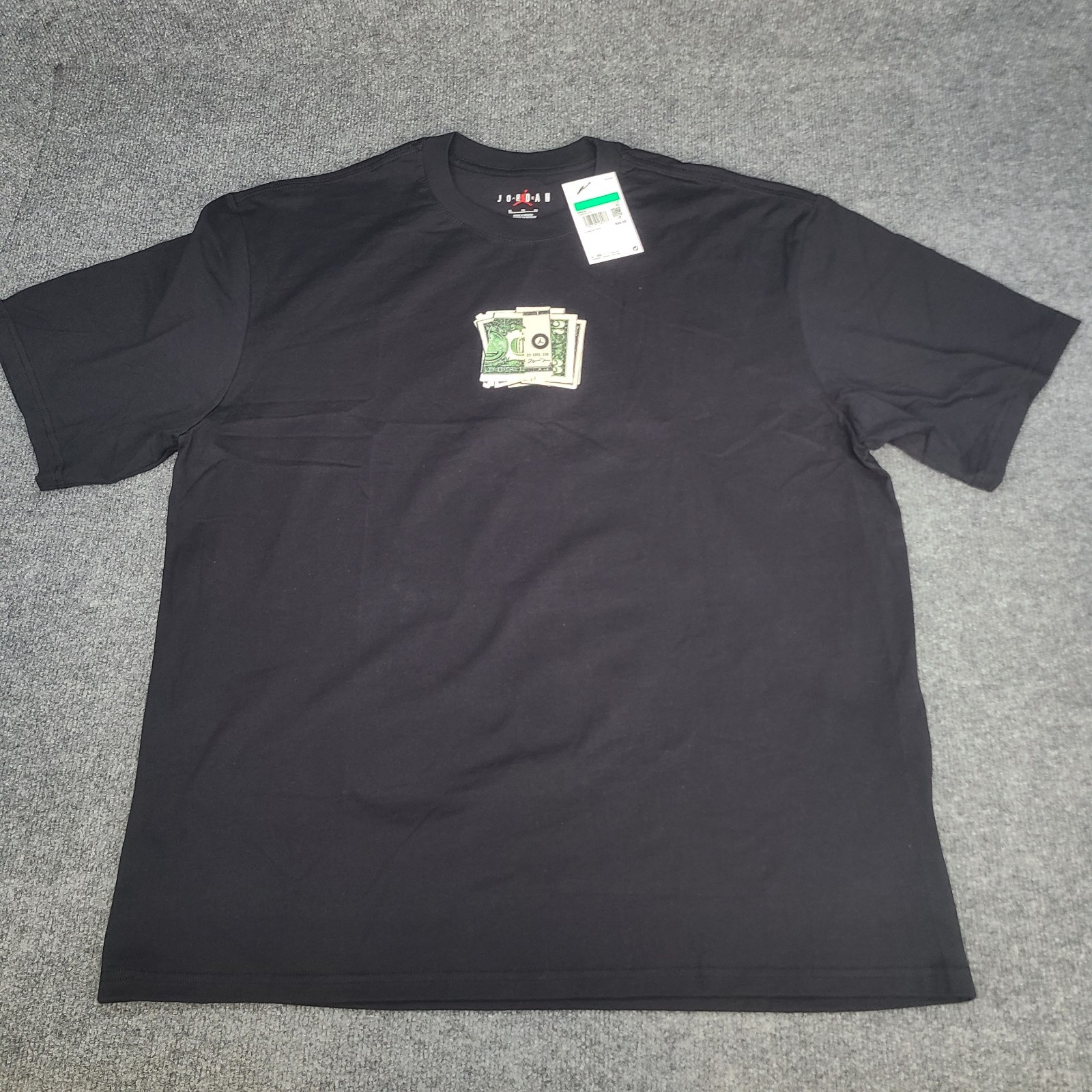 Jordan Shirt Mens XL Black AJ3 Pure Money Cash Jumpman Nike Air Cotton Tee gallery