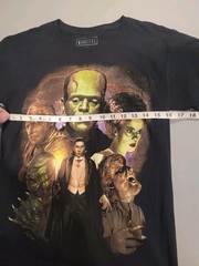 Rock Rebel Universal Monsters Wolfman Frankenstein Dracula Creature XS Shirt