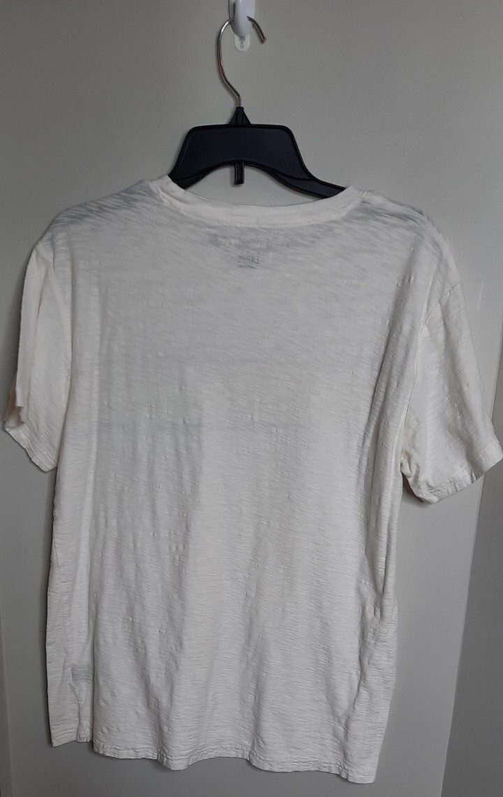 Allegiant True To Form Mens Crew Neck T Shirt Pocket Tee Size L White Beachy gallery