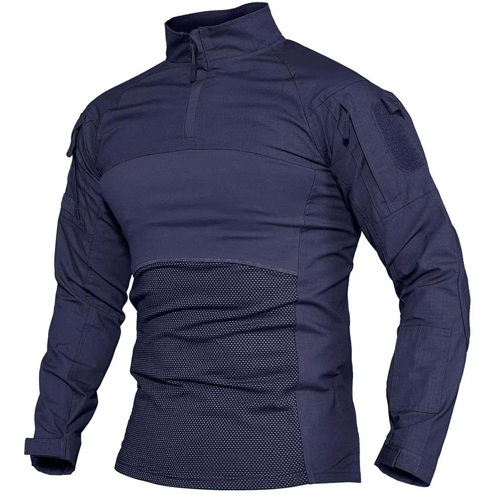 Mens Outdoor Long Sleeve Shirt 1/4 Zip Hiking Fishing Sweatshirt gallery