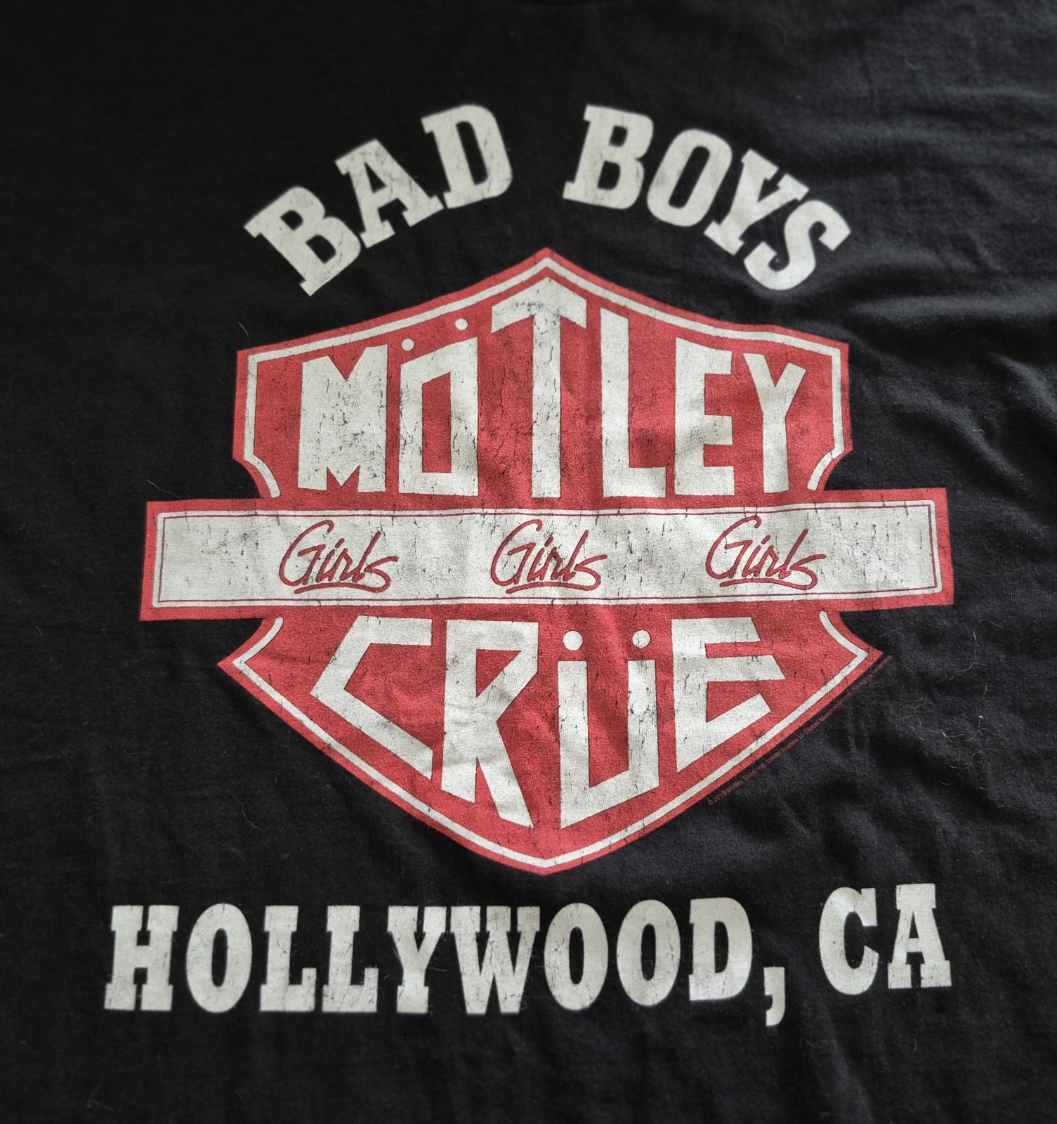 Motley Crue Bad Boys Girls Girls Girls Hollywood CA Band T Shirt 2XL Rock Tee gallery