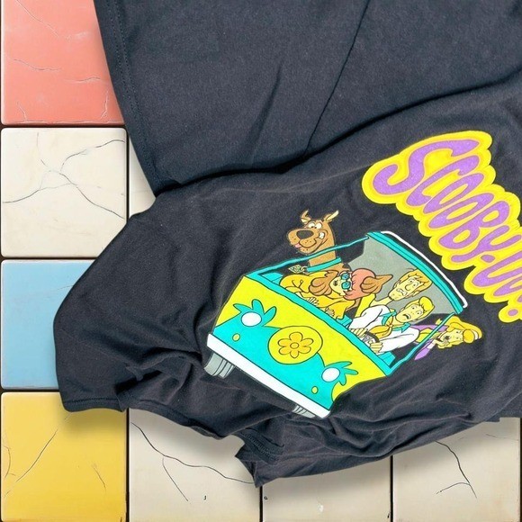 VTG Y2K 2000S Scooby-Doo Cartoon Network T Shirt Mystery Machine Black Men XL gallery