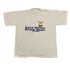 Vintage Corona Extra Save Water Drink Beer Ixtapa MX T-shirt XL Double Sided
