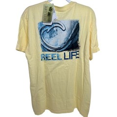 Reel Life Men’s Ocean Washed Circle Hook T-shirt Short Sleeve Size XL NWT