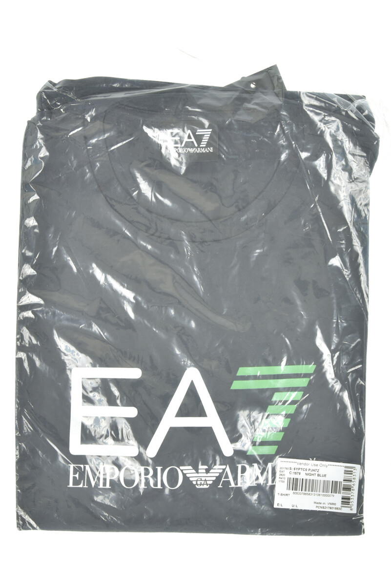 Emporio Armani EA7 T-Shirt Sweatshirt Man Blue 6YPTC0PJH7Z 1578 SzXXL MAKE OFFER gallery