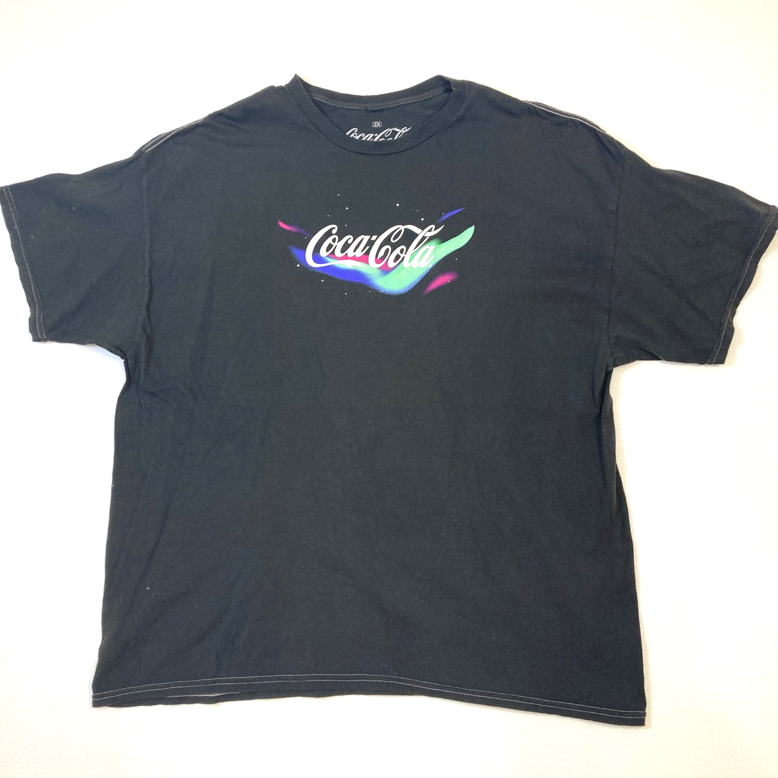 Coca-Cola Polar Bear Graphic T-Shirt Men’s 2XL Black Ripple Junction gallery