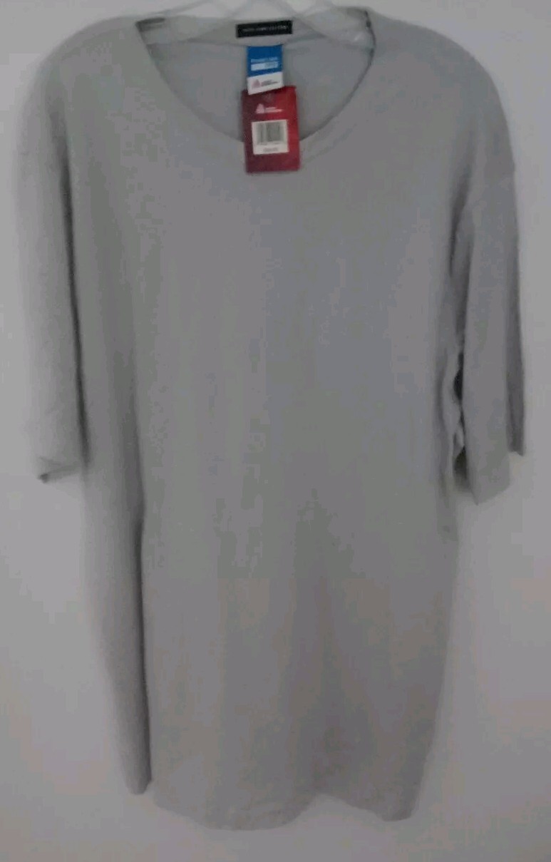86 NWT Avery Dennison Private Label RFID 100% Prima Cotton Gray Men’s Shirt SzXL gallery