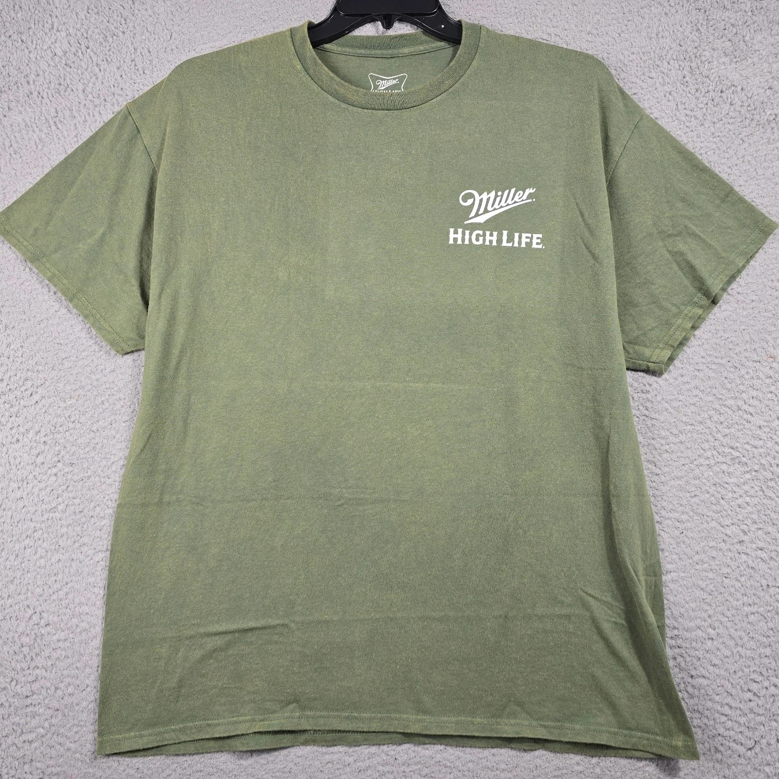 MILLER HIGH LIFE Beer Deer Shirt Mens XL Green Outdoor Hunting Casual Brew NWT B gallery