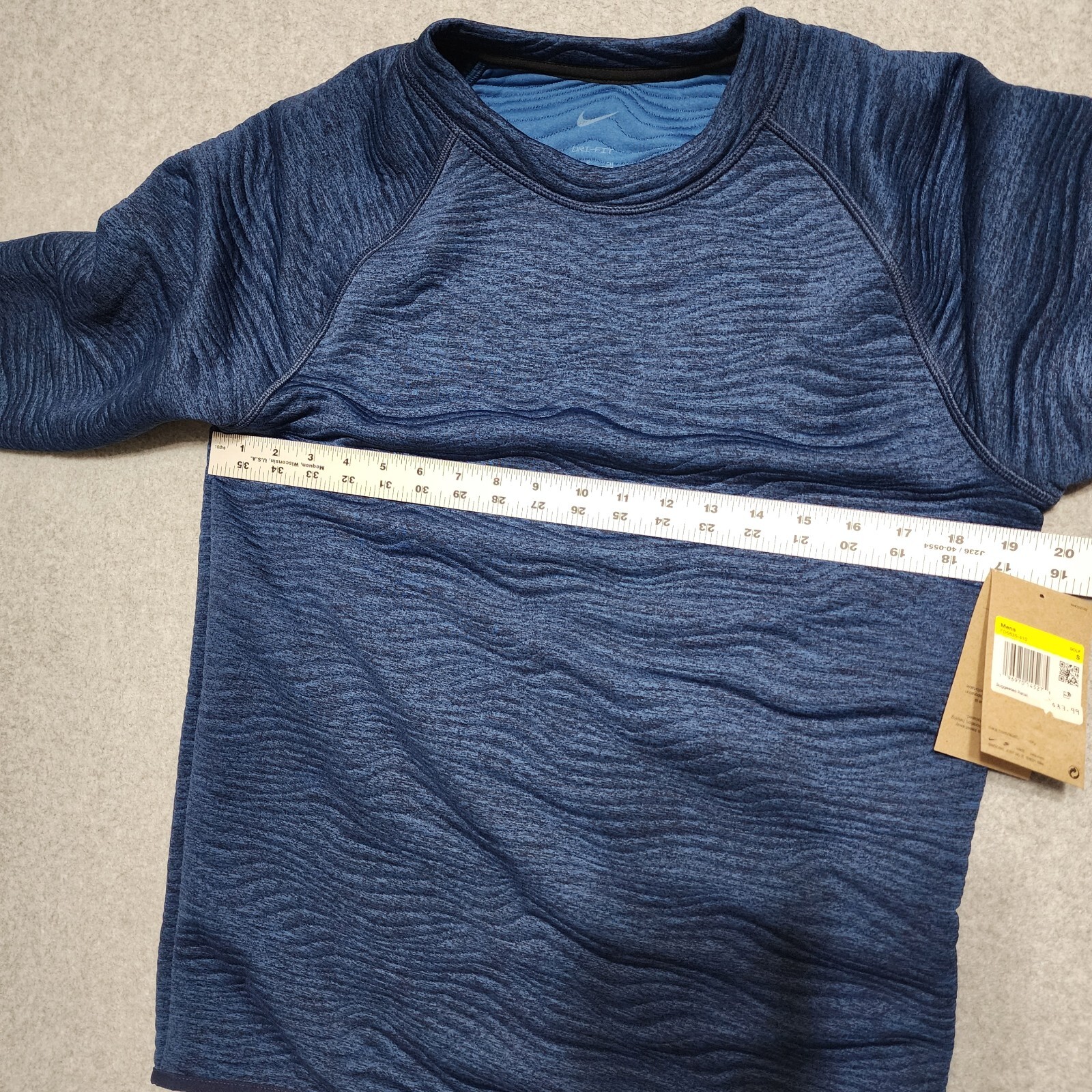 Nike Golf Dri-Fit TOUR Swirl Quilted Crew Golf Sweatshirt S $105 FD5835-410 New gallery
