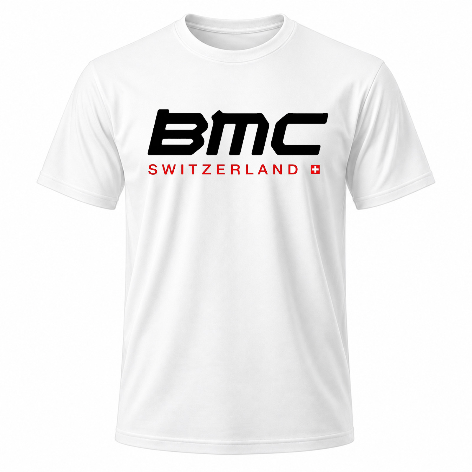 BMC Switzerland Bike Men’s White Graphic T Shirt Fr