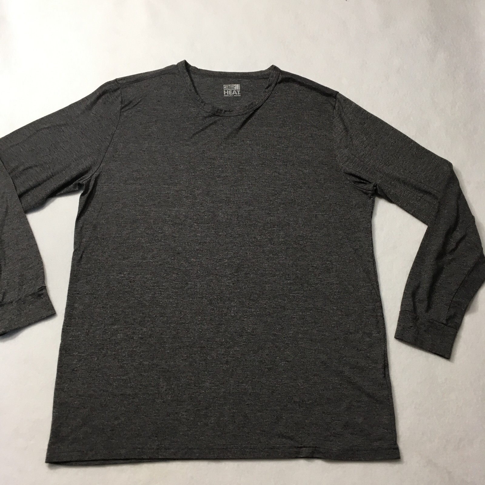 32 Degree Heat Men Shirt Large Black Polyester Blend Long Sleeve Pullover Tshirt gallery