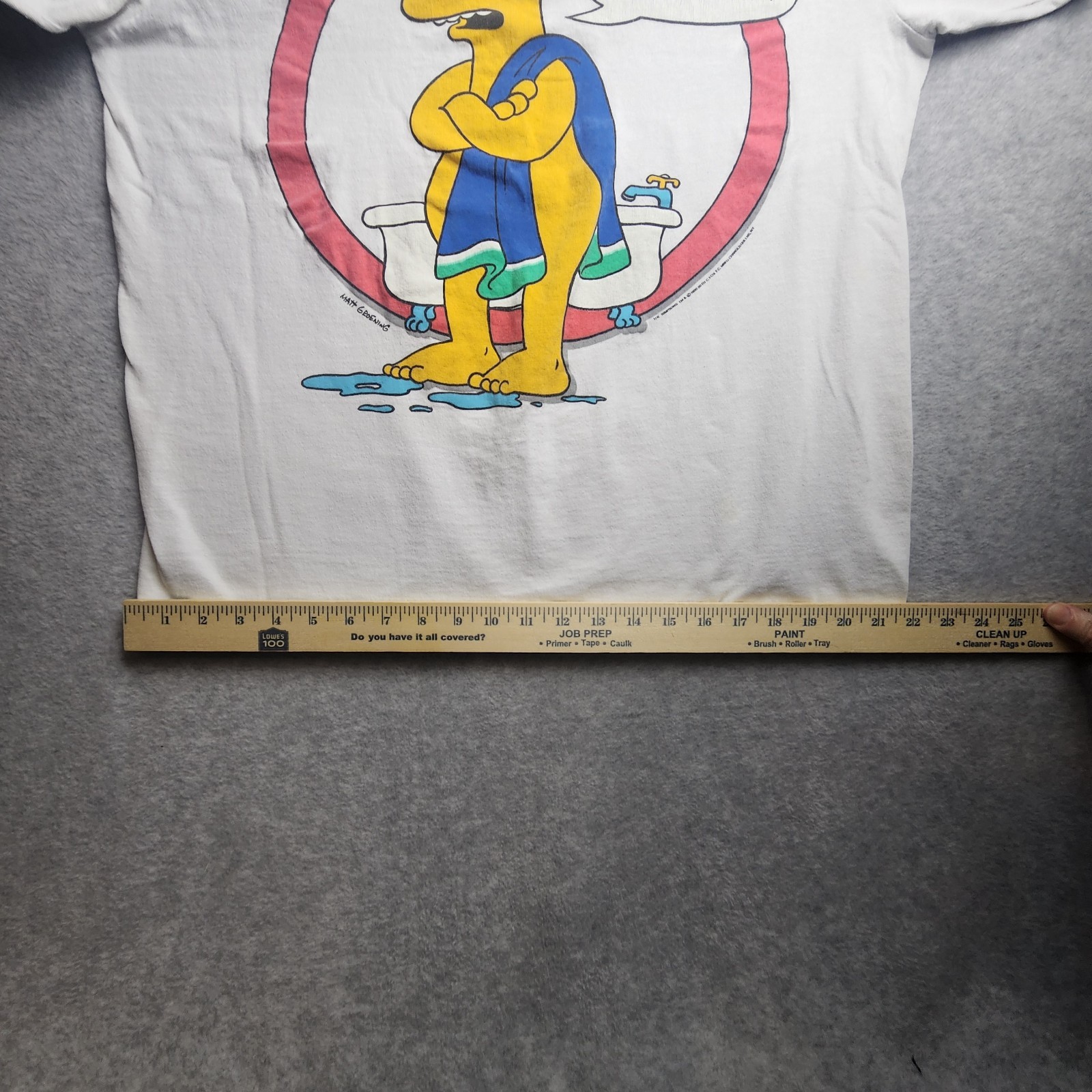 Vintage 1990 Bart Simpson "What the hell are you lookin' at?" T-Shirt L gallery