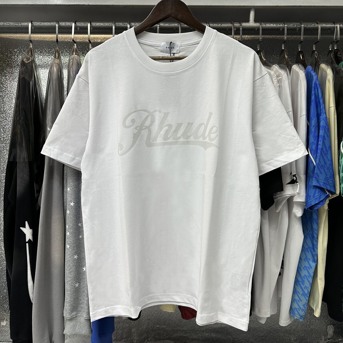 NEW RHUDE Men Women High Quality Leisure Cotton Short Sleeve POLO T-Shirt M-2XL gallery
