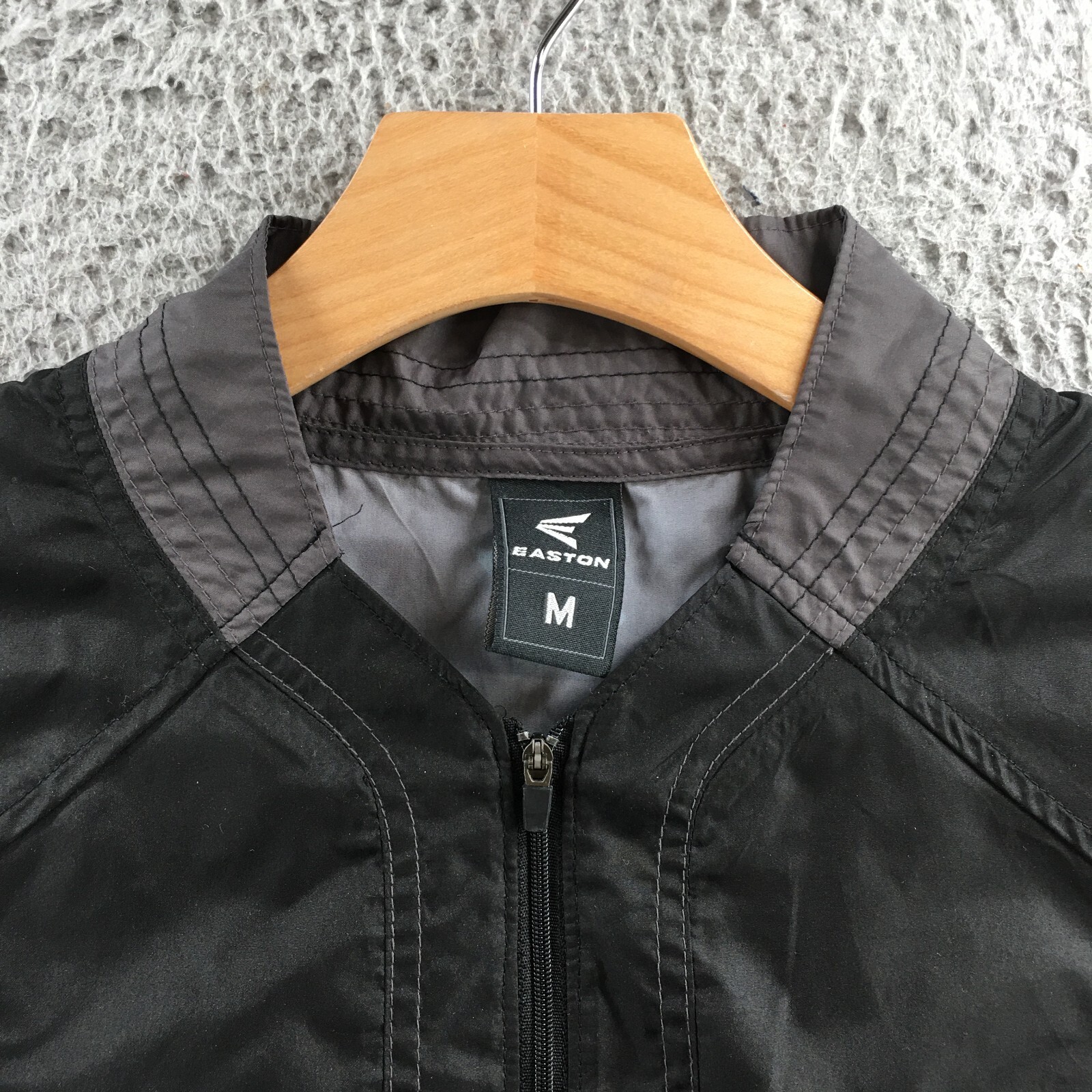 Easton Half Zip Windbreaker Shirt Mens M Black Short Sleeve Pullover Casual gallery