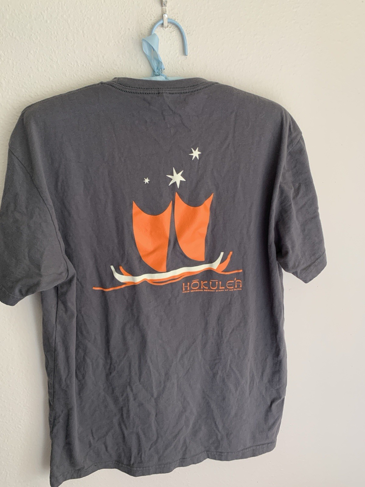 L Slim Nick Kuchar T-shirt Hokule’a Hawaii Four Seasons Oahu Retro Art Hawaiian gallery