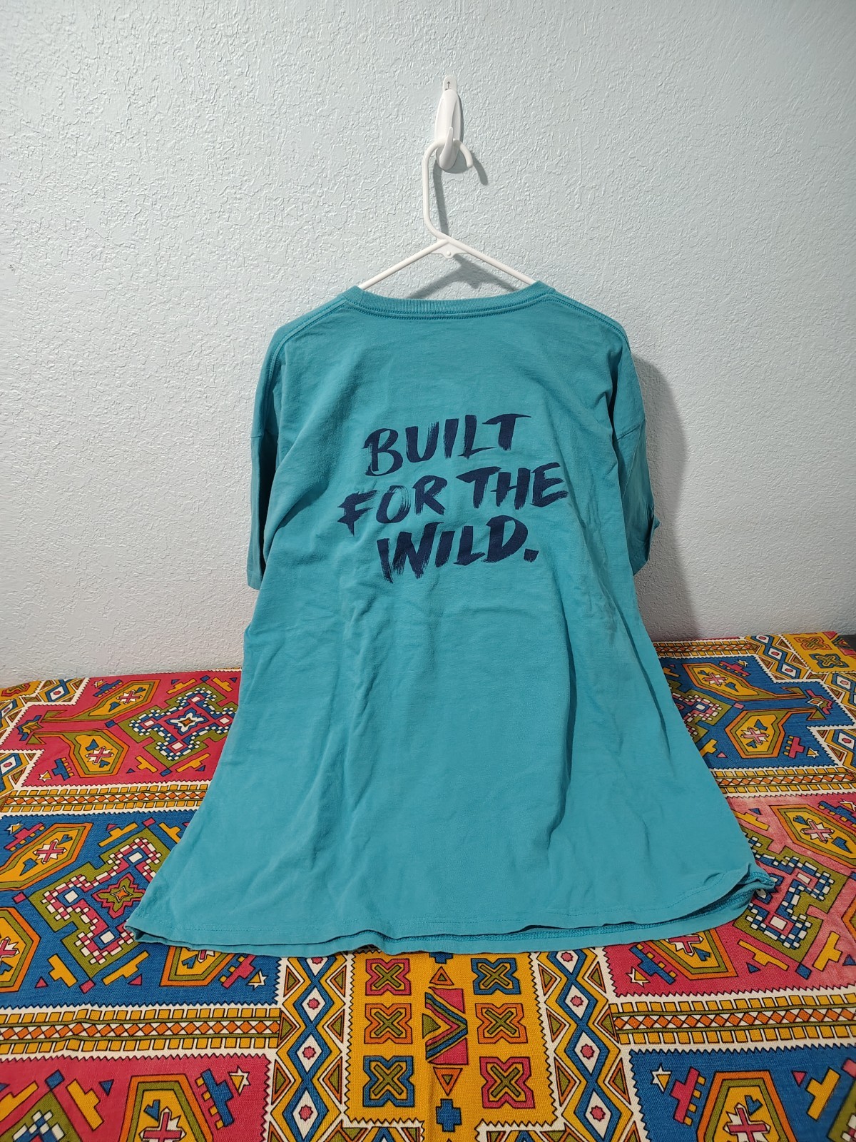 Yeti Tshirt spell out Graphic 2XLarge Blue cotton free shipping B120 gallery