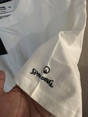 Spalding X UNKNWN Men’s Graphic Tee, Bright White, Large