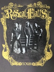 Rascal Flatts 2008 Tour Tee Country Music Concert T-Shirt Gray Large Adult
