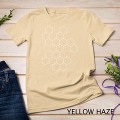 Hexagon Pattern Mathematics Science Graphic Design Light T-Shirt Unisex T-shirt