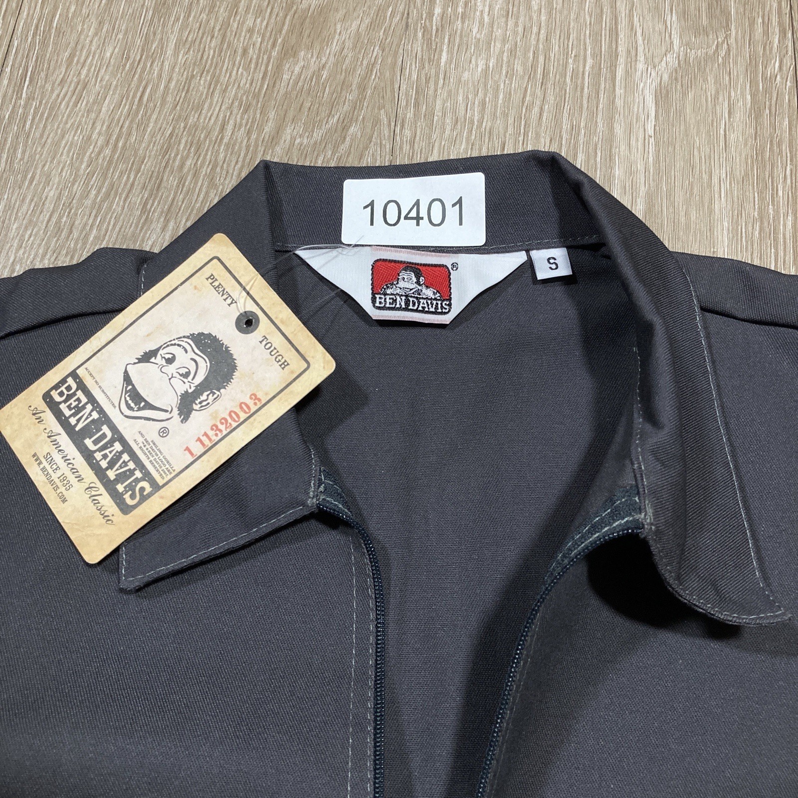 Ben Davis Shirt Small NEW Mechanic Work-wear Half Zip Button Up Tee NWT gallery